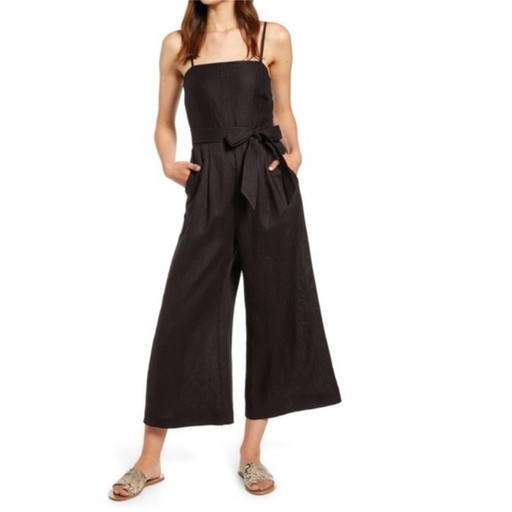 J. Crew Linen jumpsuit with tie